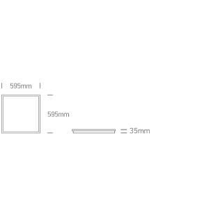 Interiérové svietidlo ONE LIGHT zápustný LED panel 50140BU/W/C