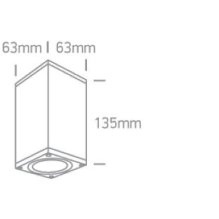 Vonkajšie svietidlo ONE LIGHT ext. stropné svietidlo  67426D/B