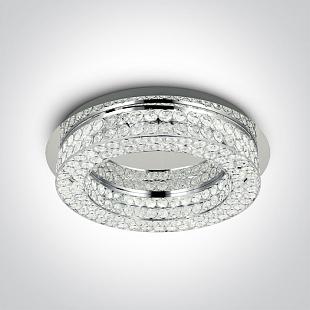 Interiérové svietidlo ONE LIGHT THE GLASS STONE kruh 62184A/C/W