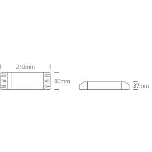 Interiérové svietidlo ONE LIGHT napájač 200W 48V DC 89320X