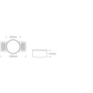 Interiérové svietidlo ONE LIGHT vstavané svietidlo  10105RM