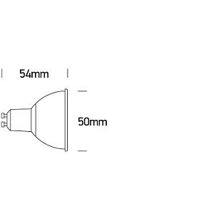 Žiarovky a LED Stmievateľná LED žiarovka 5,5W GU10 ONE LIGHT 7306GDV/EWW