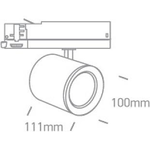 Interiérové svietidlo ONE LIGHT svietidlo na 3-F lištu 65654BT/W/W