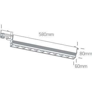 Interiérové svietidlo ONE LIGHT svietidlo pre 3-F lištu 65024T/W/C