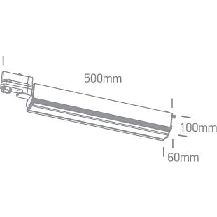 Interiérové svietidlo ONE LIGHT svietidlo pre 3-F lištu 65026T/W/W