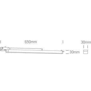 Interiérové svietidlo ONE LIGHT svietidlo pre 3-F lištu 65018T/B/W