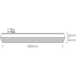 Interiérové svietidlo ONE LIGHT svietidlo pre 3-F lištu 65170AT/W/W