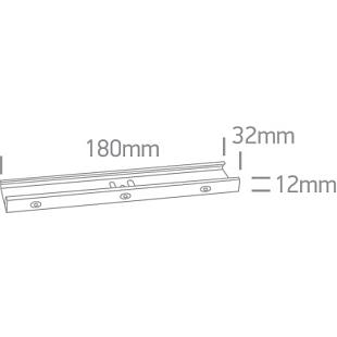 Interiérové svietidlo ONE LIGHT spoj pre 3-F lištu biely 41032/W