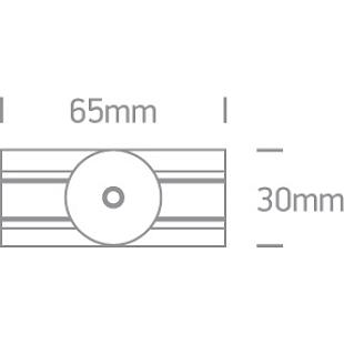 Interiérové svietidlo ONE LIGHT mechanický adaptér šedý  41020/G