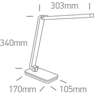 Interiérové svietidlo ONE LIGHT stolová lampa čierna DIMM 61072/B