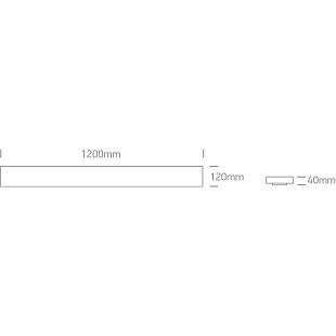 Interiérové svietidlo ONE LIGHT LED lineárne svietidlo  38148N/C