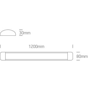 Interiérové svietidlo ONE LIGHT LED lineárne svietidlo  38135L/W/W