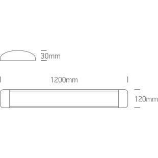 Interiérové svietidlo ONE LIGHT LED lineárne svietidlo  38248L/W/C