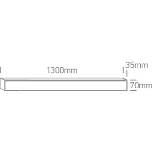 Interiérové svietidlo ONE LIGHT stropné lineárne LED 38150B/B/C