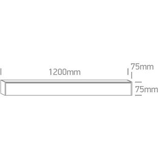 Interiérové svietidlo ONE LIGHT stropné lineárne LED 38160A/W/C