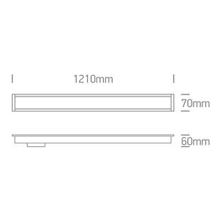 Interiérové svietidlo ONE LIGHT zapustené lineárne LED 38152R/W/C