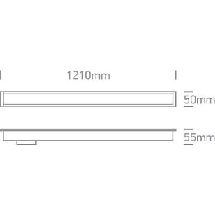 Interiérové svietidlo ONE LIGHT zapustené lineárne LED 38145AR/B/C