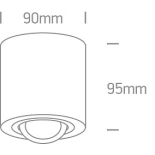 Interiérové svietidlo ONE LIGHT stropné svietidlo  12105AB/B