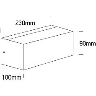 Vonkajšie svietidlo ONE LIGHT nástenné svietidlo IP54 67518/W