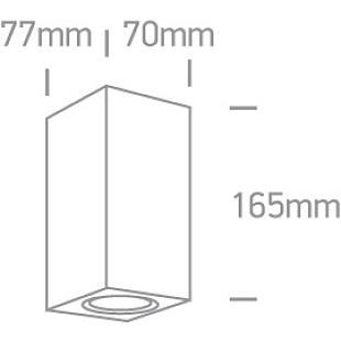 Interiérové svietidlo ONE LIGHT ext. nástenné svietidlo  67426A/AN