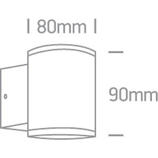 Interiérové svietidlo ONE LIGHT ext. nástenné svietidlo  67400A/W