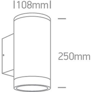 Interiérové svietidlo ONE LIGHT ext. nástenné svietidlo  67400E/W