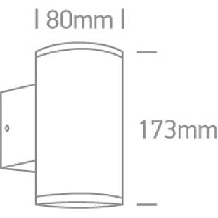 Interiérové svietidlo ONE LIGHT ext. nástenné svietidlo  67400B/G