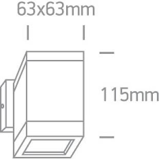 Interiérové svietidlo ONE LIGHT ext. nástenné svietidlo  67130F/G