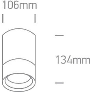 Interiérové svietidlo ONE LIGHT ext. stropné svietidlo  67132C/G