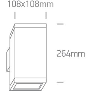 Interiérové svietidlo ONE LIGHT ext. nástenné svietidlo  67132A/AN