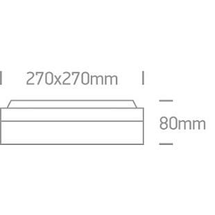 Interiérové svietidlo ONE LIGHT ext. stropné svietidlo  67210/W