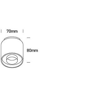 Interiérové svietidlo ONE LIGHT stropné svietidlo 12108DB/W/W