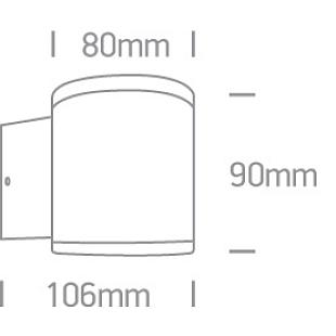 Interiérové svietidlo ONE LIGHT ext. nástenné svietidlo 67138E/W/W