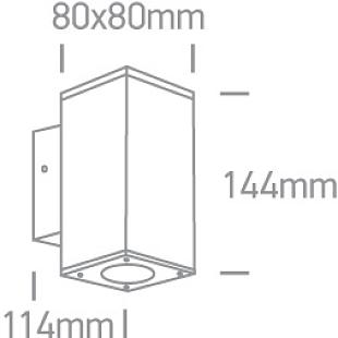 Interiérové svietidlo ONE LIGHT ext. nástenné svietidlo 67138A/AN/W