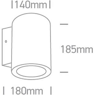 Interiérové svietidlo ONE LIGHT ext. nástenné svietidlo DIMM 67138EL/AN/C