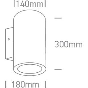 Interiérové svietidlo ONE LIGHT ext. nástenné svietidlo DIMM 67138L/AN/W