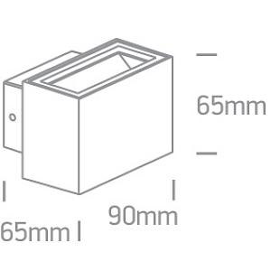 Interiérové svietidlo ONE LIGHT ext. nástenné svietidlo 67374/W/W