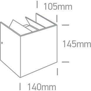Interiérové svietidlo ONE LIGHT ext. nástenné svietidlo 67340A/AN/W