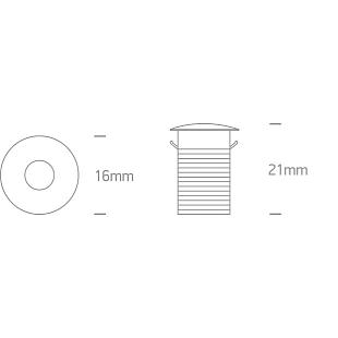 Interiérové svietidlo ONE LIGHT zápustné svietidlo  10101L/W/BL