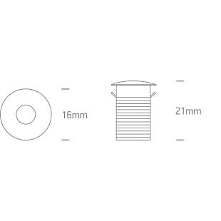 Interiérové svietidlo ONE LIGHT zápustné svietidlo  10101L/W/W