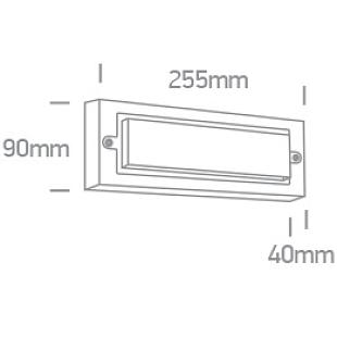 Interiérové svietidlo ONE LIGHT ext. nástenné svietidlo 67502B/W/W