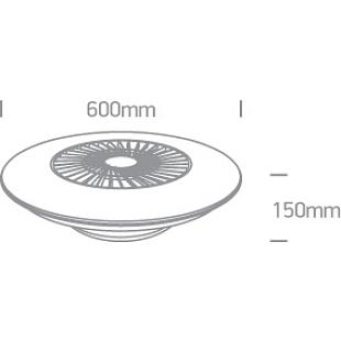 Interiérové svietidlo ONE LIGHT stropné svietidlo+ventilátor 24002/W