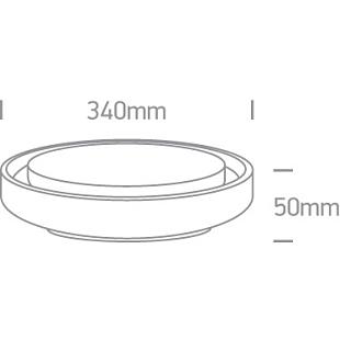 Interiérové svietidlo ONE LIGHT ext. stropné svietidlo 67384/W/W