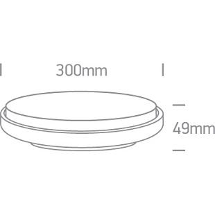 Interiérové svietidlo ONE LIGHT ext. stropné svietidlo 67363/W/W