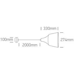 Interiérové svietidlo ONE LIGHT závesné svietidlo 63072/CU