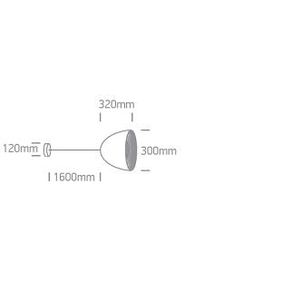 Interiérové svietidlo ONE LIGHT závesné svietidlo  63016A/B/BS