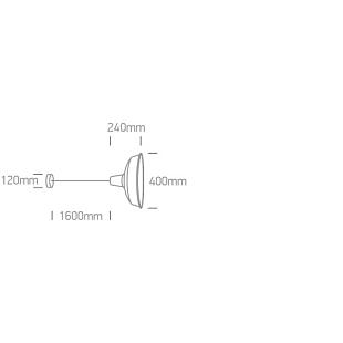 Interiérové svietidlo ONE LIGHT závesné svietidlo 63020/B/G