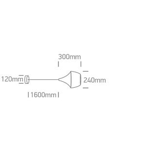 Interiérové svietidlo ONE LIGHT závesné svietidlo 63044/B/BS