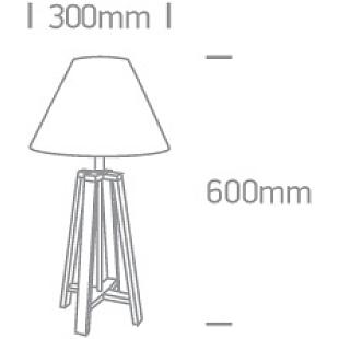 Interiérové svietidlo ONE LIGHT stolová lampa 61118
