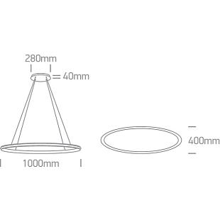 Interiérové svietidlo ONE LIGHT závesné svietidlo  63046/W